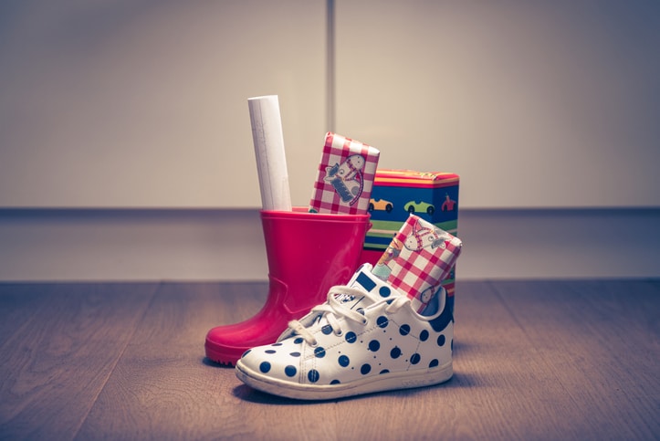 Sinterklaas aftelkalender - schoen zetten