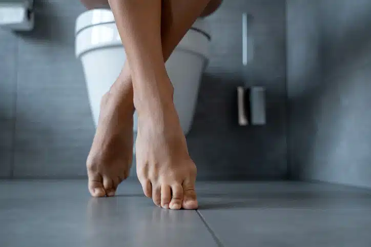 ontzwangeren eerste toiletbezoek