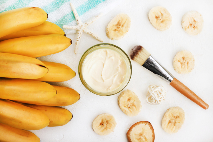bananenmasker gezichtsmaskers zelf maken