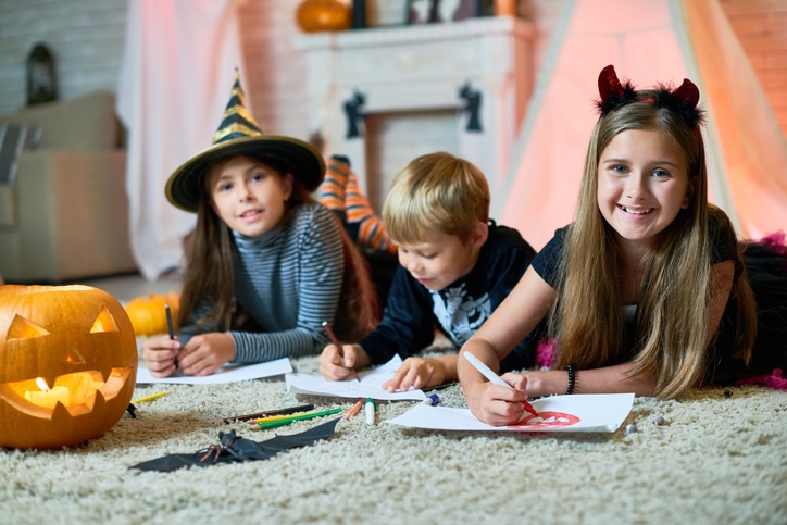 Tekeningen maken voor Halloween met je kind