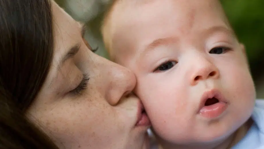 Ooievaarsbeet bij baby’s