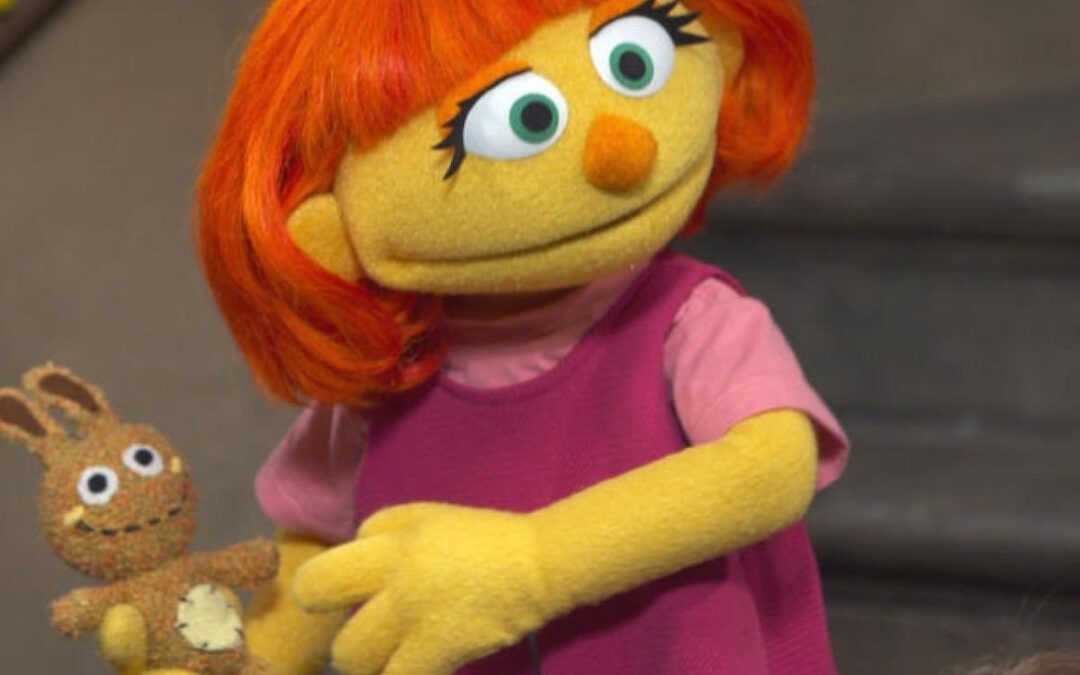 Sesamstraat introduceert muppet met autisme Julia