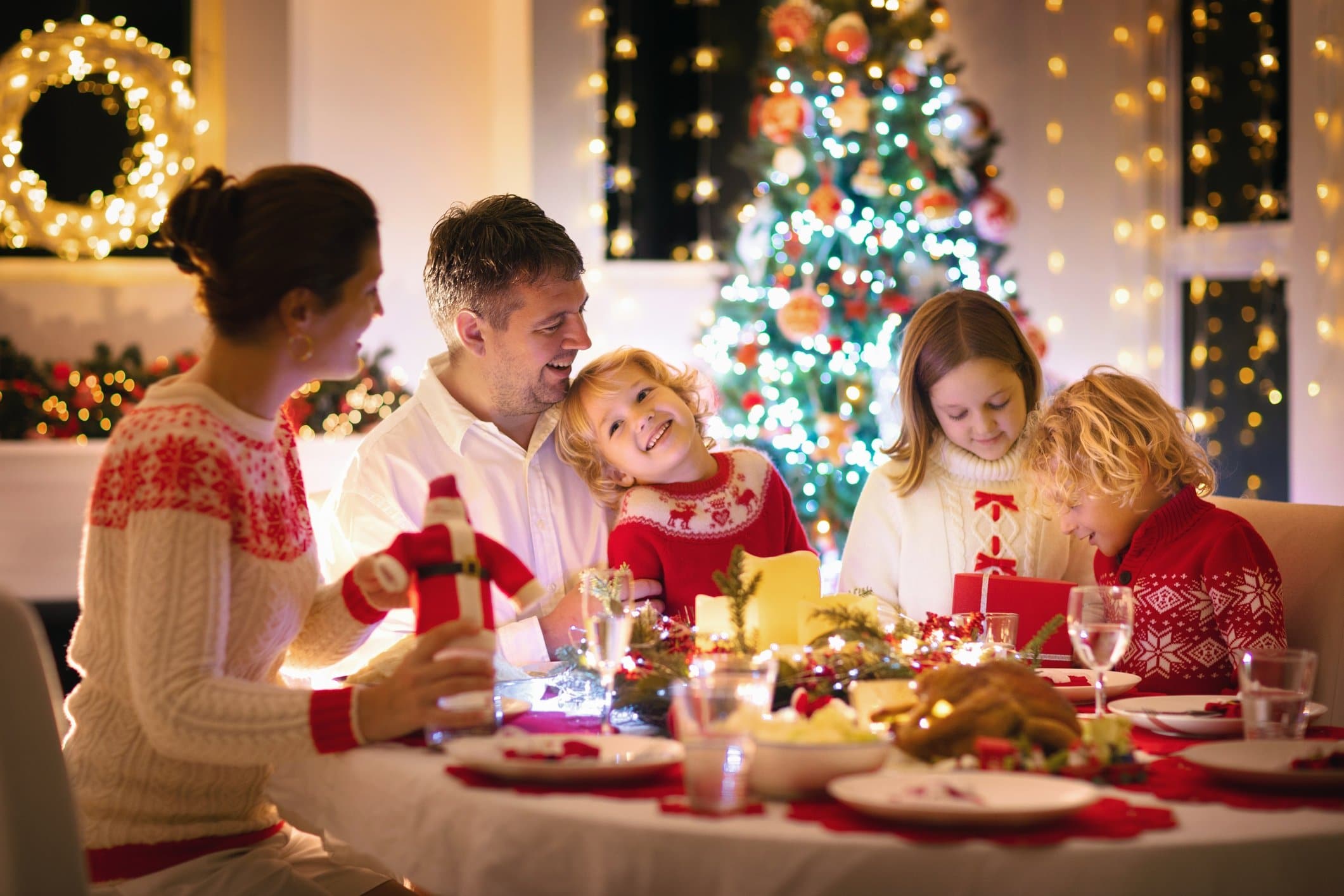 Kerstdiner te organiseren met gezin