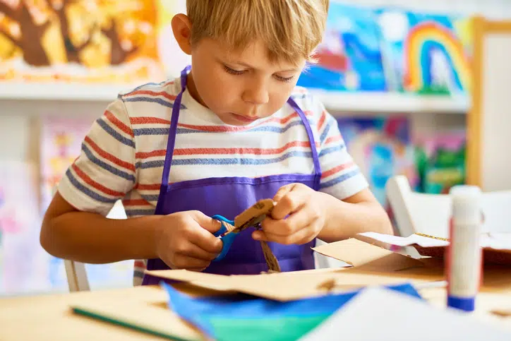Knutselen voor de kids, om even tot rust te komen