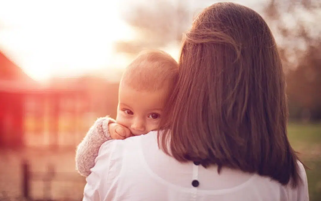 Baby in de zon