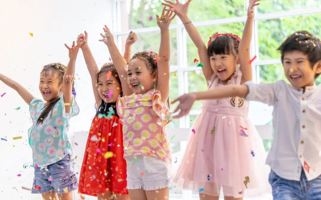 Kinderen vervoeren tijdens kinderfeestje