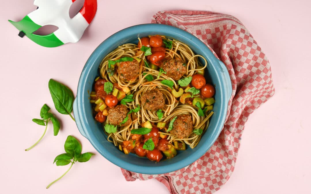 Recept: Italiaanse gehaktballetjes in tomatensaus met spaghetti