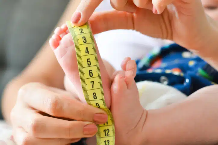 Baby schoenmaat maattabel