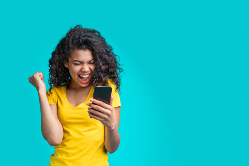 Vrouw met goede winkansen online casino