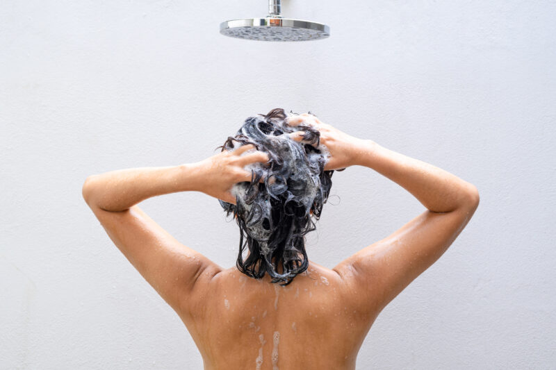Haar wassen vrouw
