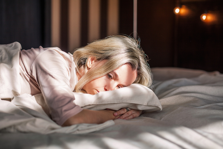 Vermoeide vrouw overgang